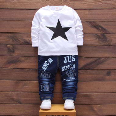 Boy's Casual Denim Outfit Set