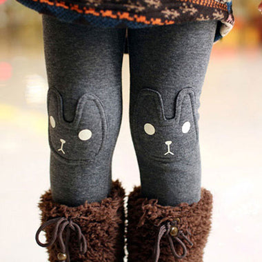 Cute Rabbit Design Girls Pants