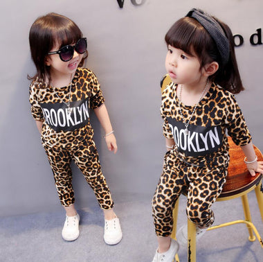 Girl's Brooklyn Leopard Print Outfit Set