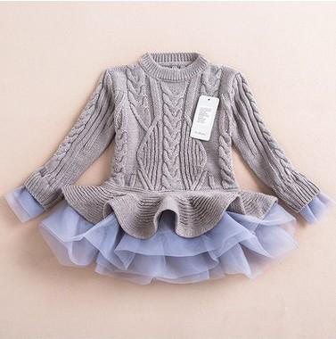 Long Sleeve Knitted Lovely Dress