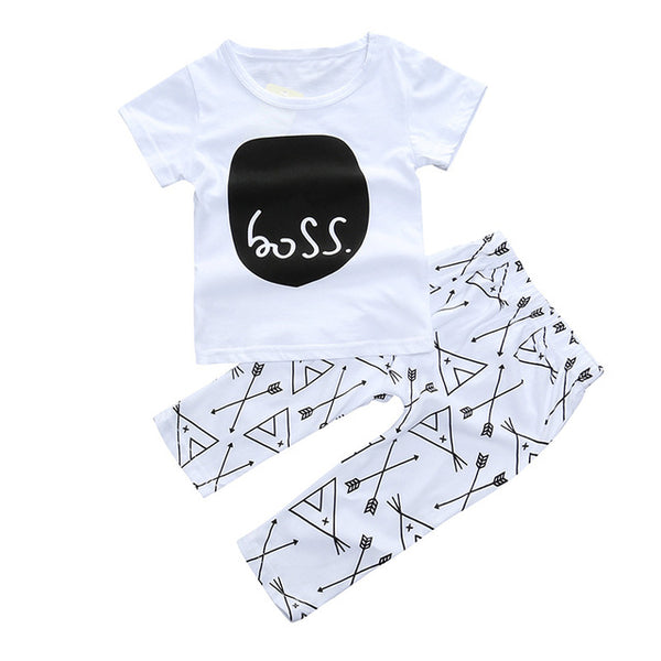 Printed T-Shirt and Jogger Pants Set